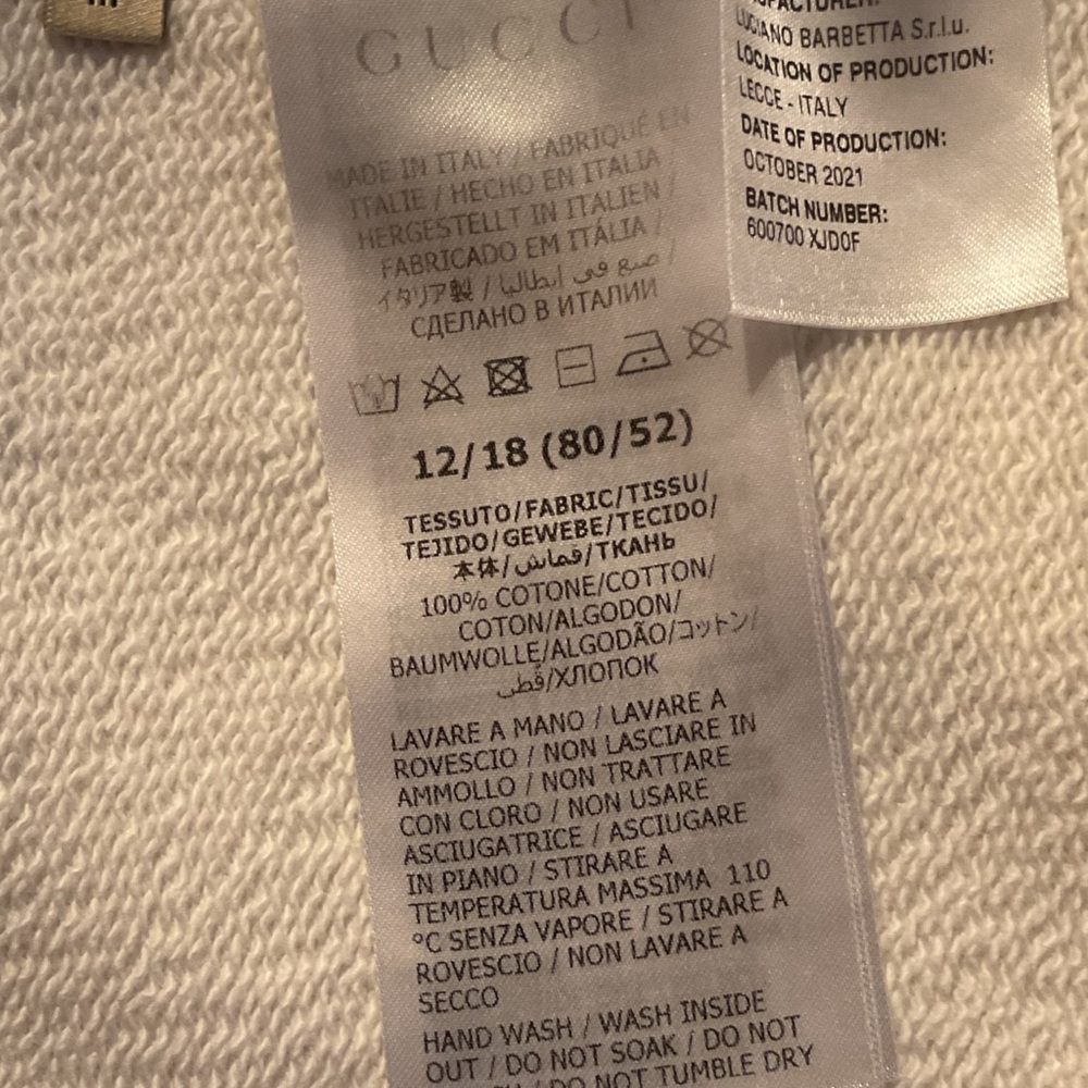 GUCCI ~Baby Felted Sweatshirt - Picture 8 of 15
